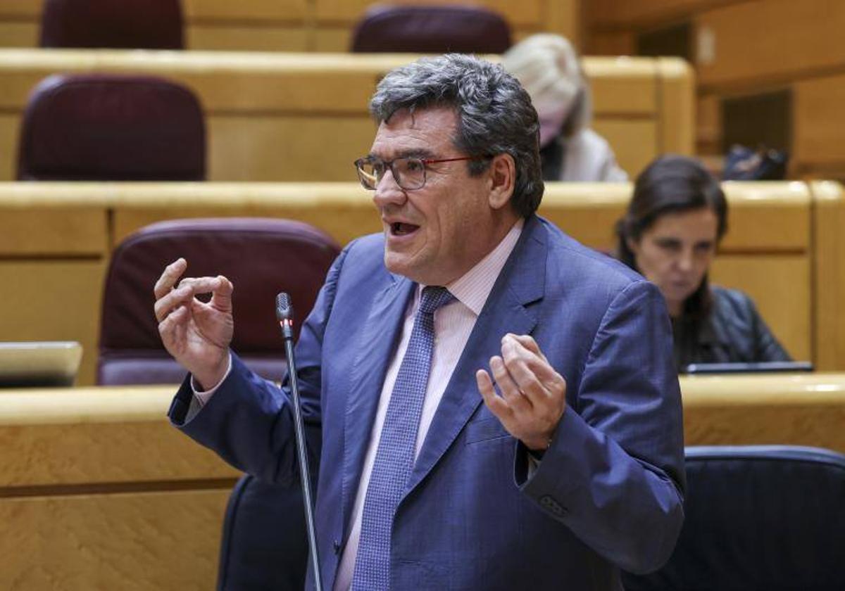 El ministro de Seguridad Social, José Luis Escrivá, en una imagen de archivo en el Senado.