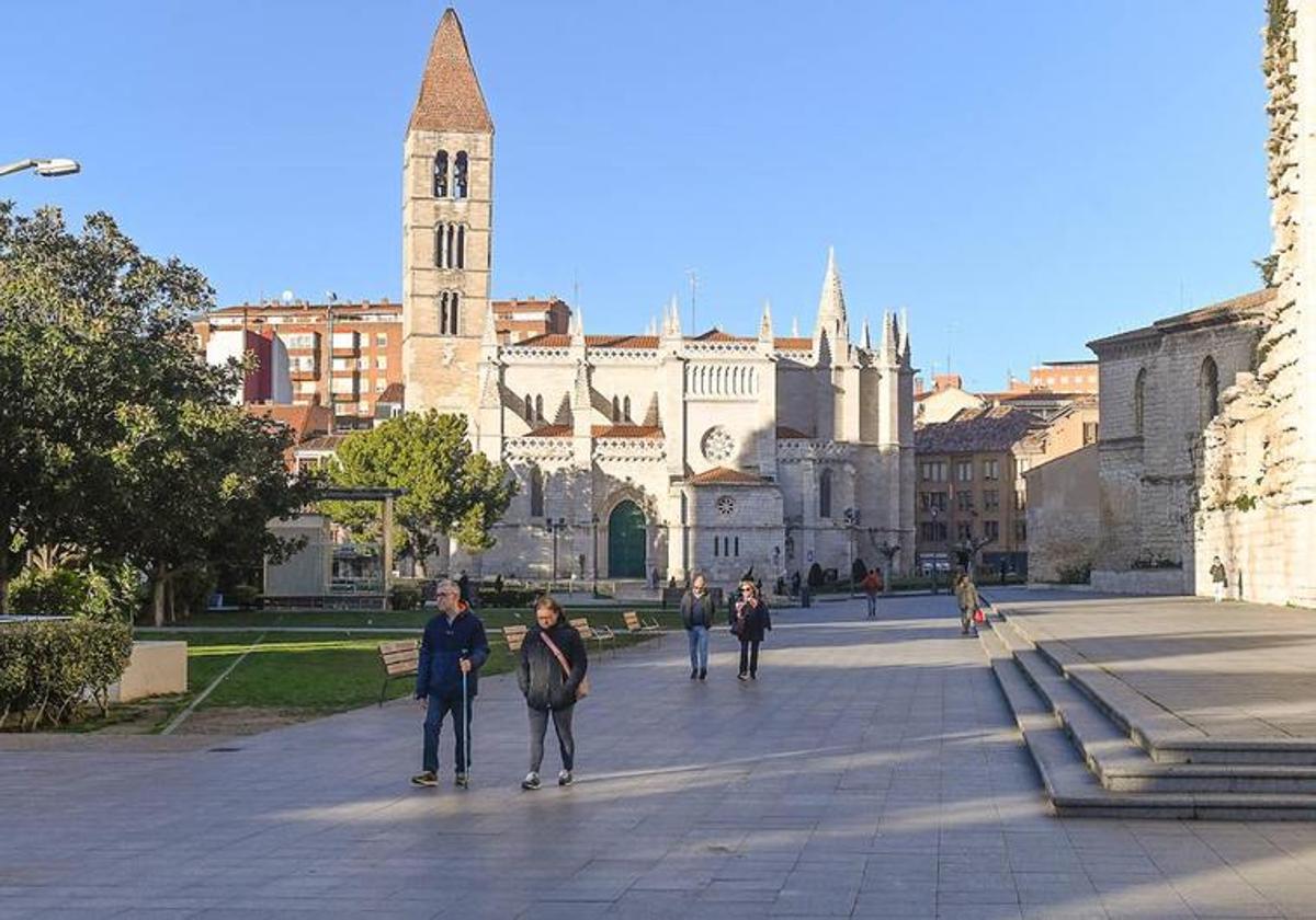 Plaza de Portugalete en Valladolid, donde tuvo lugar la presunta agresión sexual.