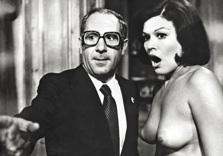 Alfredo Landa y Mirta Miller en 'Alcalde por elección' (1976), de Mariano Ozores.