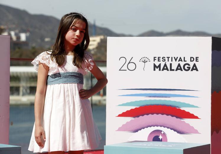 La actriz Sofía Otero en el Festival de Málaga.