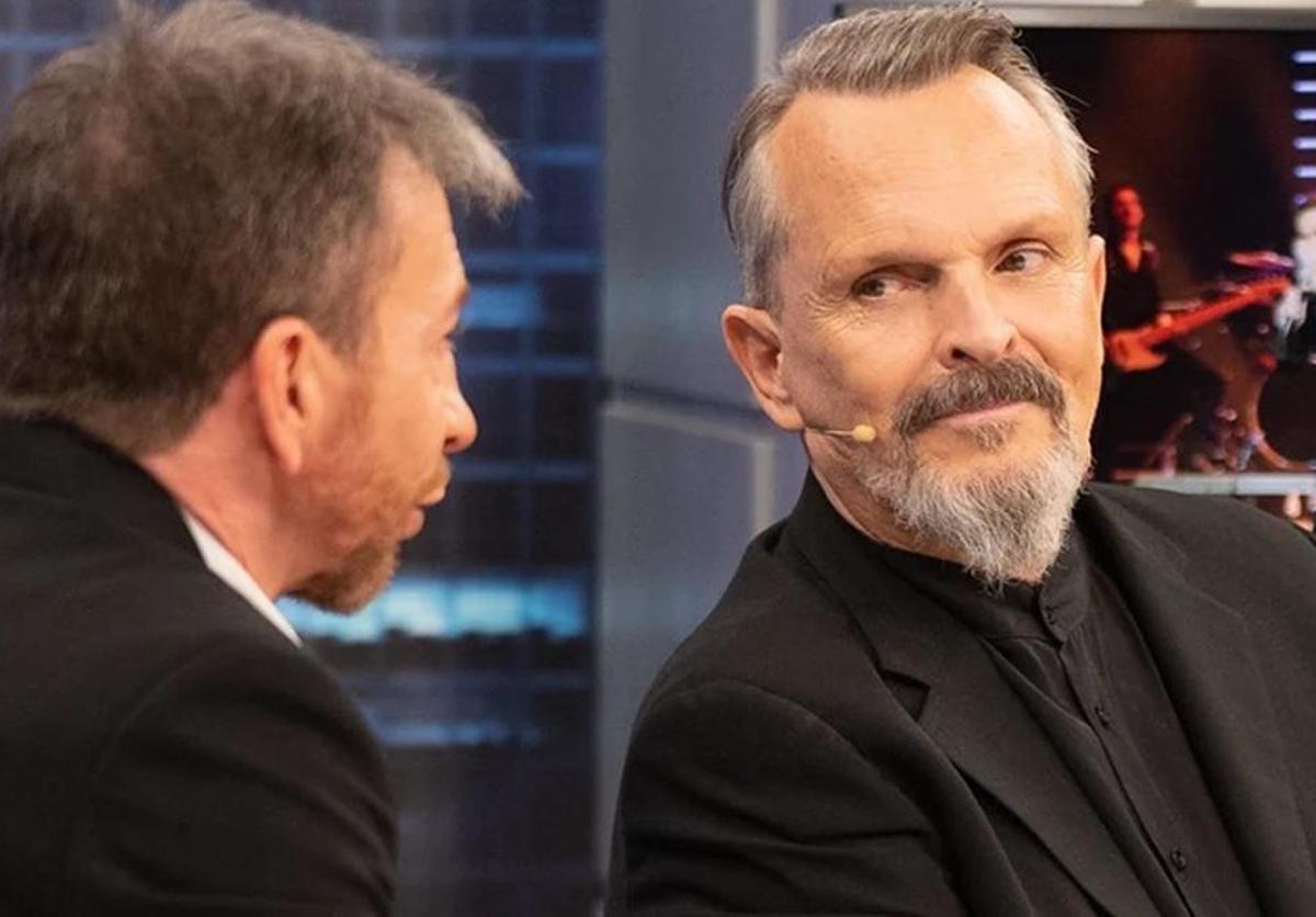 Miguel Bosé fue el primero en 'El hormiguero' de Antena 3, junto a un casi siempre cómplice Pablo Motos.