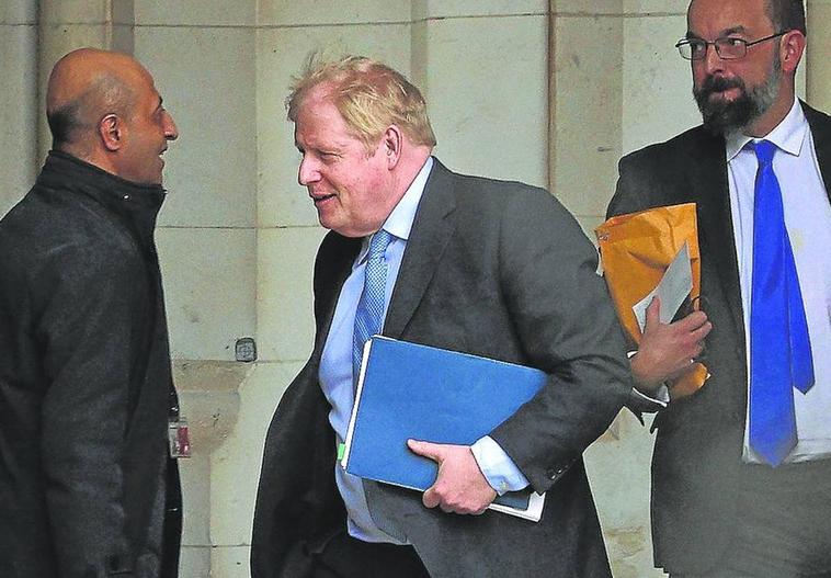 Boris Johnson compareció este miércoles ante el Comité de privilegios.