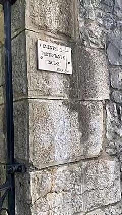 Cementerio protestante inglés del año 1864