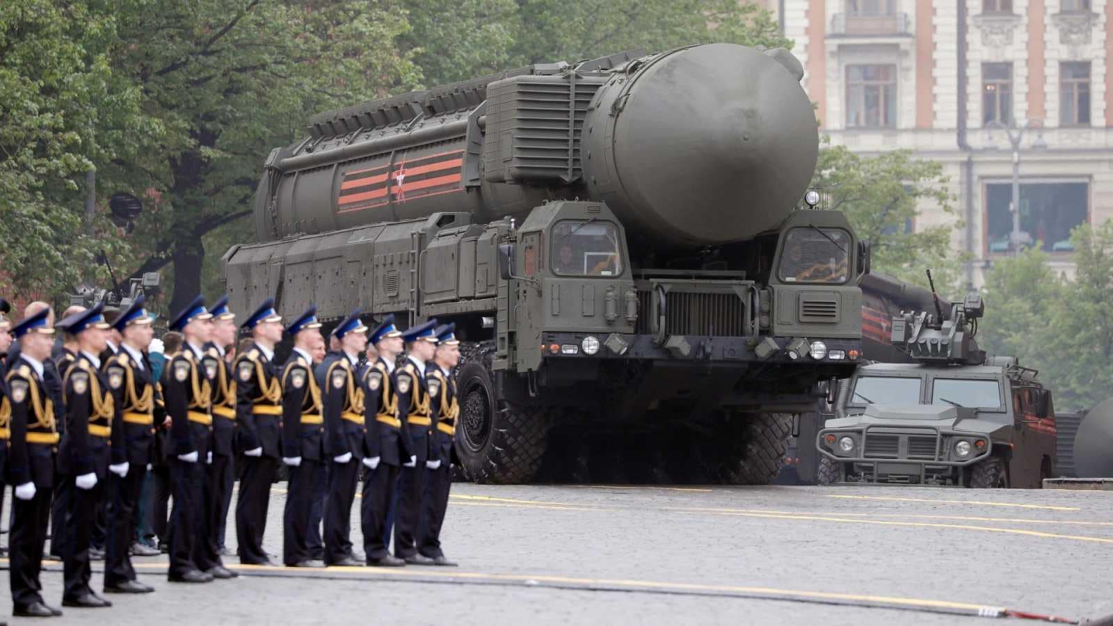 Demostración del poder nuclear ruso durante un desfile en Moscú