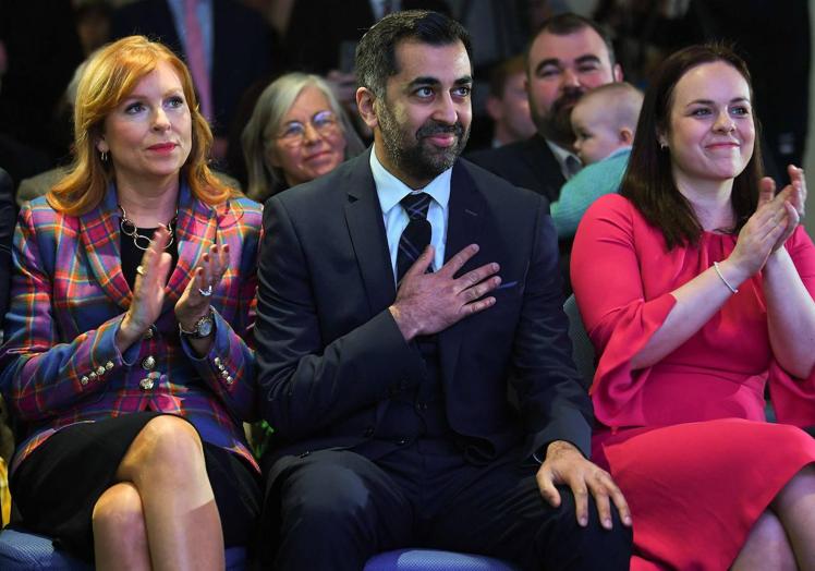 Ash Regan, Humza Yousaf y Kate Forbes se disputaban el puesto de líder del SNP.