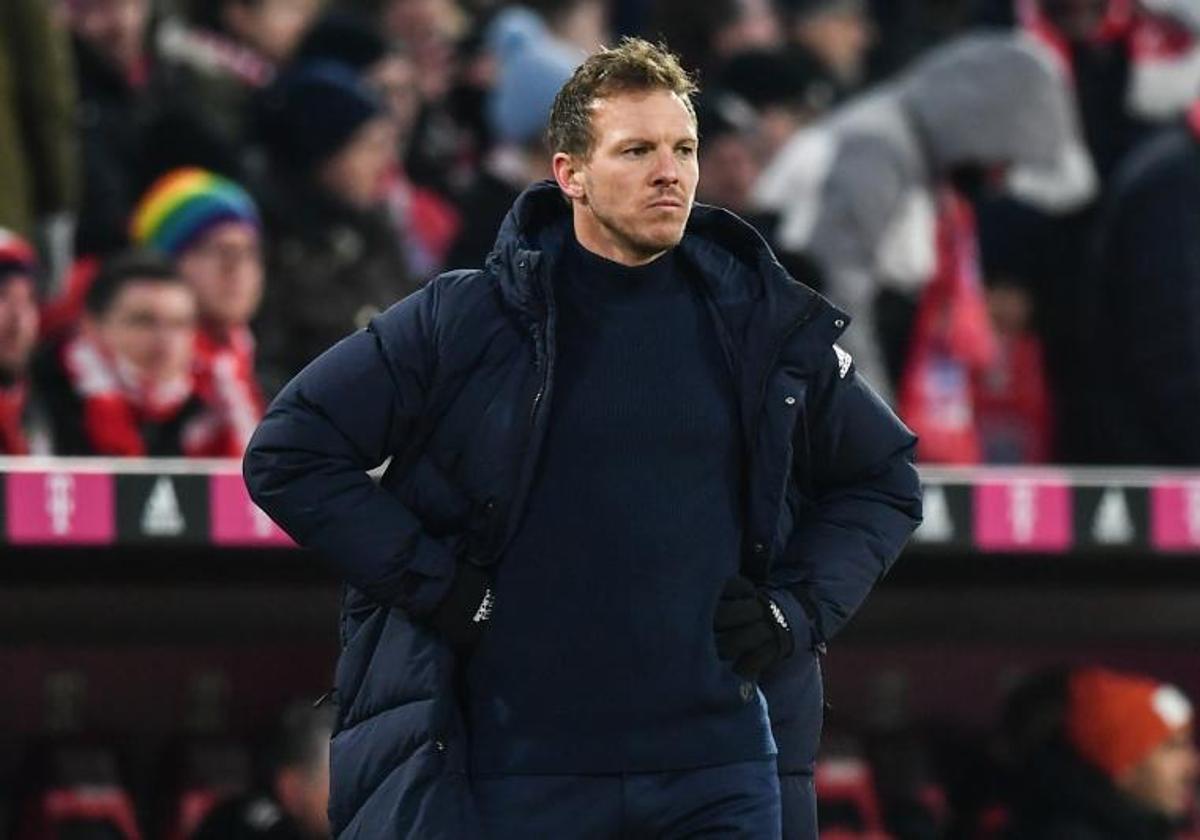 Julian Nagelsmann durante un encuentro del Bayern