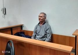 Alexéi Moskalev, al comparecer el lunes en el tribunal de Yefrémov.