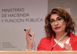 La ministra de Hacaienda, María Jesús Montero.