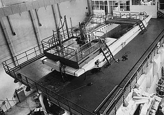 El antiguo reactor nuclear JEN I, en la sede de lo que hoy es el Ciemat.