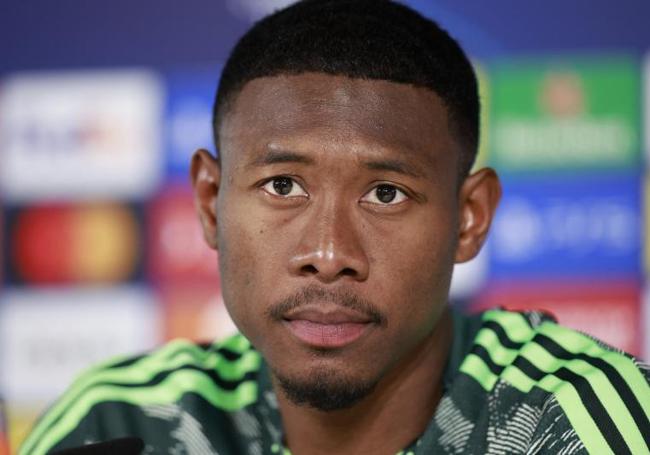 David Alaba, durante la rueda de prensa.