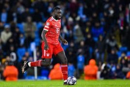 Upamecano, durante el duelo ante el Manchester City.