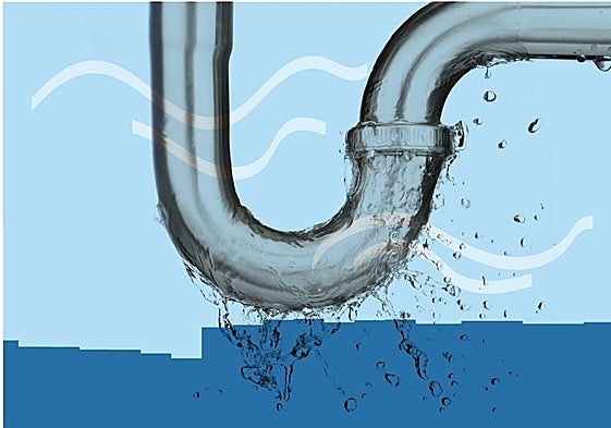 Ilustración tubería de agua.