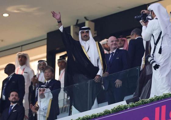 El emir jeque de Qatar, Tamim bin Hamad al-Thani, en una imagen de archivo.