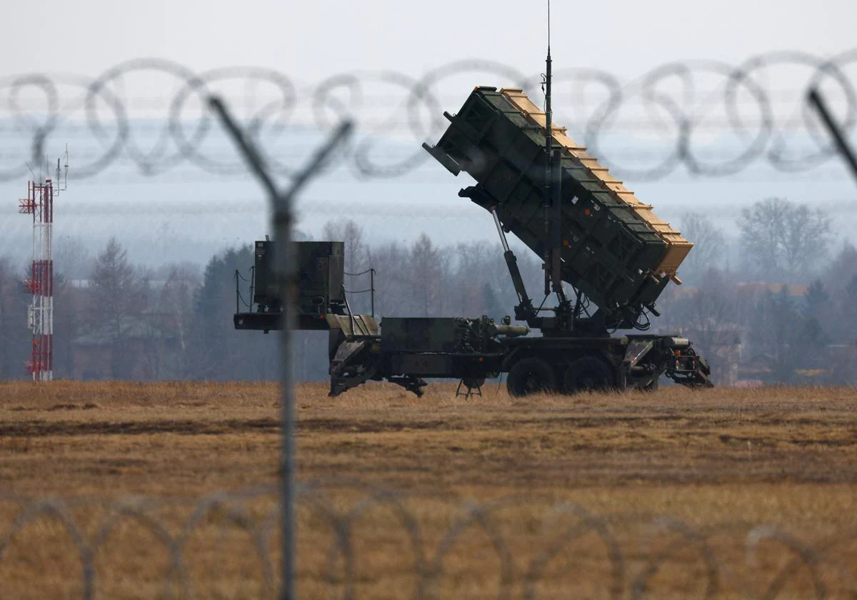 Imagen de una batería de misiles Patriot instalada en Polonia.