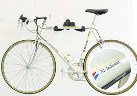 La bici no se ha utilizado desde que Indurain ganó el Tour de 1994 con ella.