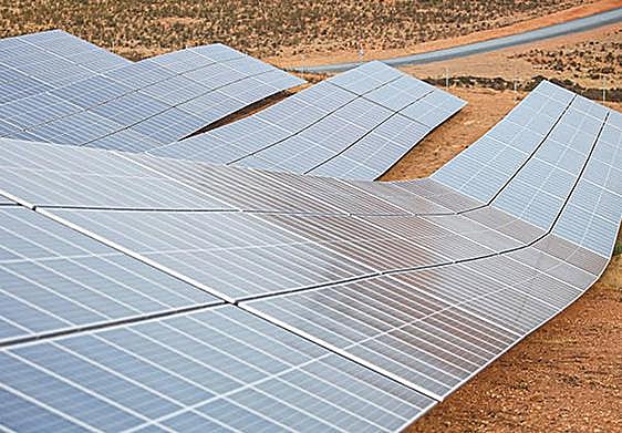 Planta solar fotovoltaica.