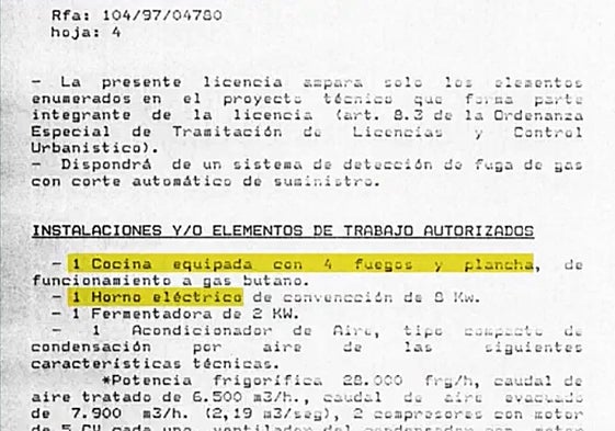 El restaurante incendiado tenía un equipamiento distinto al de su  licencia de cocina