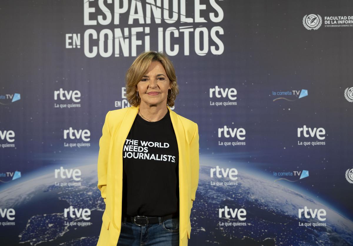 Almudena Ariza, en la presentación de 'Españoles con conflictos'.