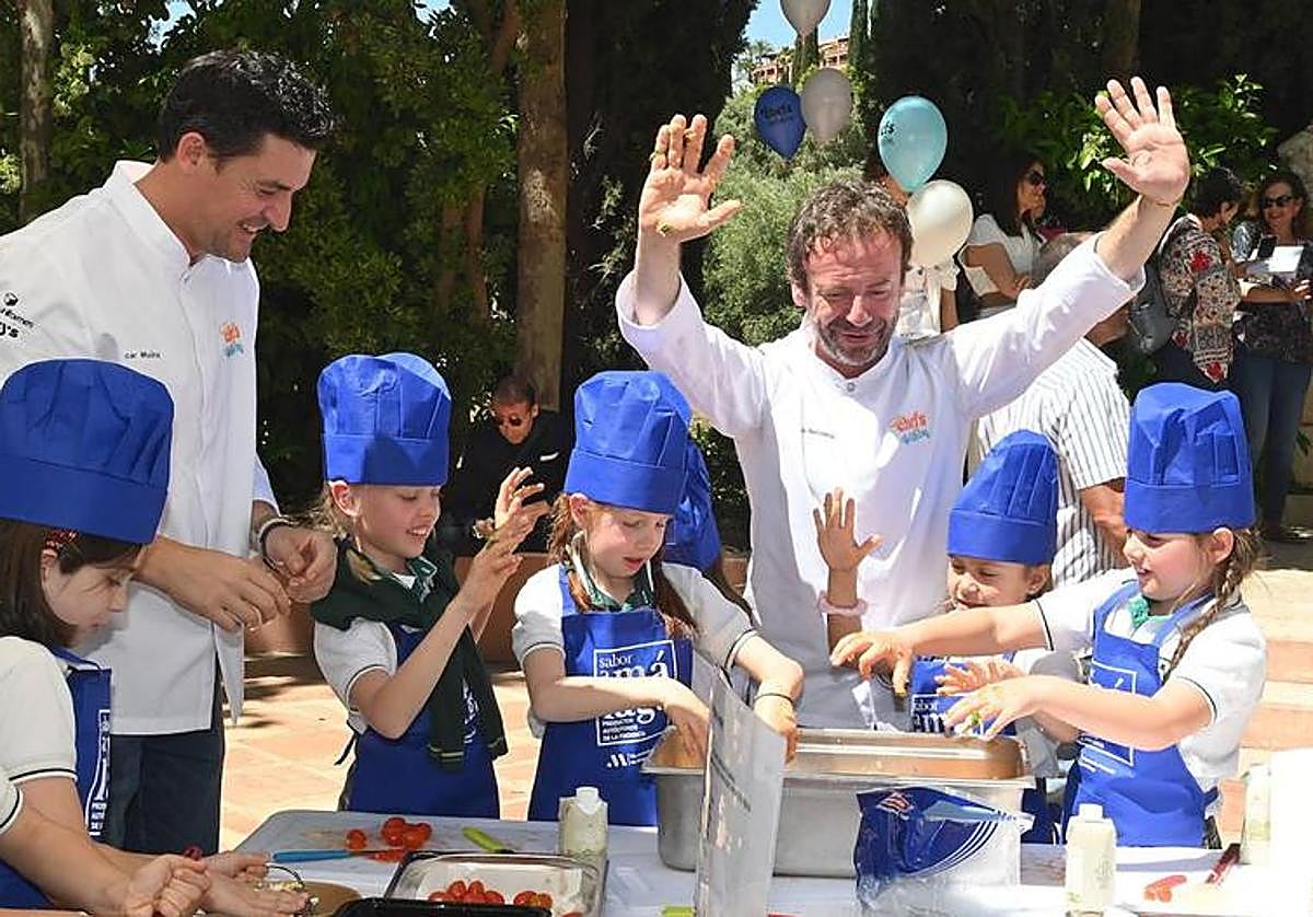 Unos 150 niños participaron en los talleres de cocina con chefs con estrella Michelin de todo el país.
