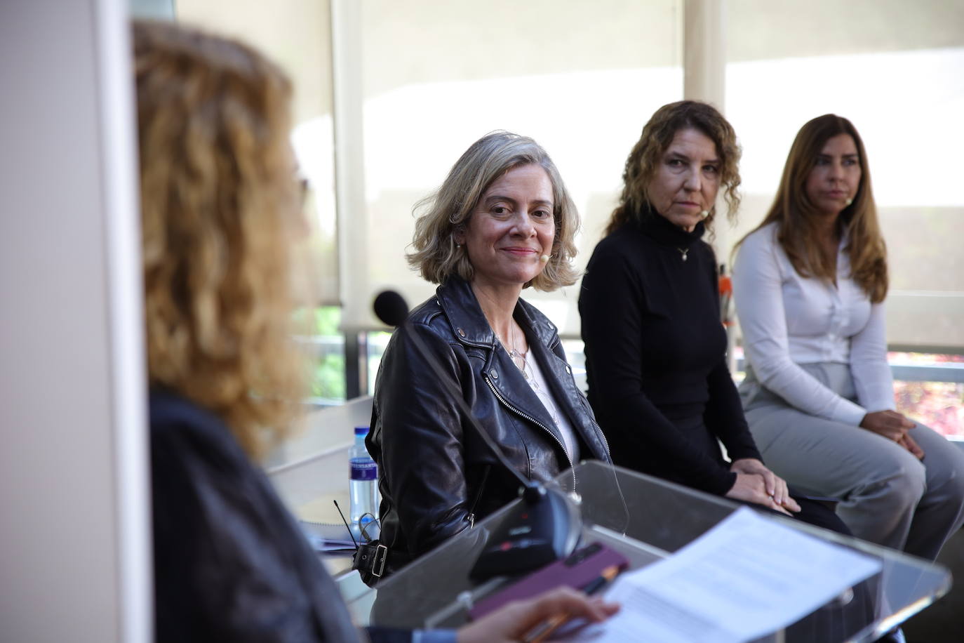 Teresa Lopez, presidenta de la federacion de asociaciones de mujeres rurales, la bodeguera Victoria Ordoñez o la CEO del MOM Culinary Institute participaron en un debate sobre liderazgo femenino moderado por Esperanza Pelaez