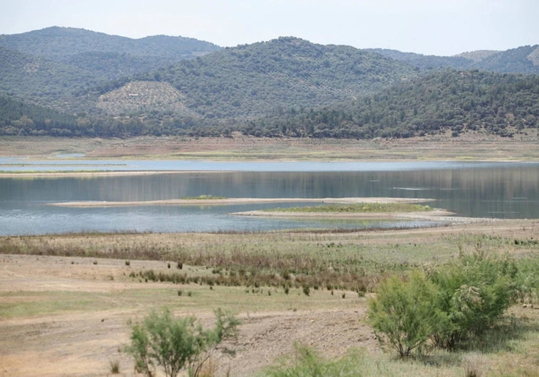 Pantano de Sierra Boyera, al norte de Córdoba, que se encuentra al 0,1% de su capacidad.