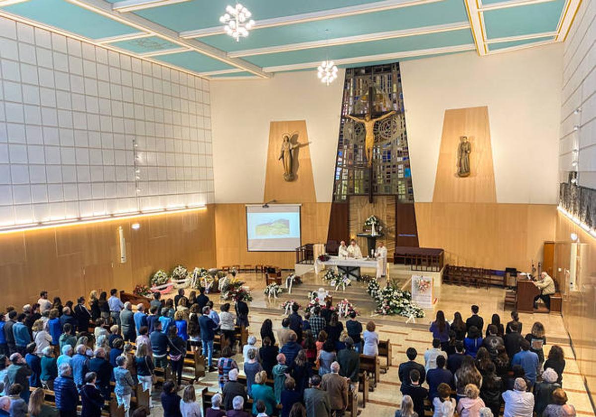 La iglesia parroquial del Corazón de María, en la despedida de Claudia.