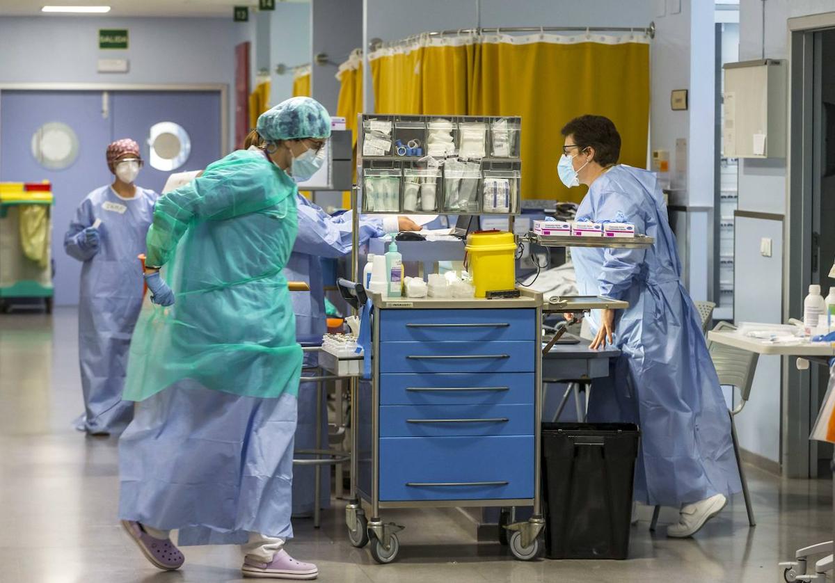 Servicio de Urgencias del Hospital Universitario Marqués de Valdecilla, en Santander.