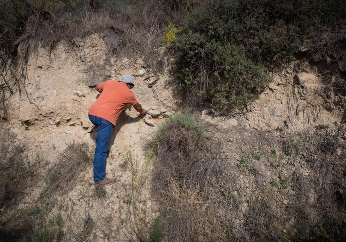 Restos de una de las dos 'statios' halladas en el Camino Romano.