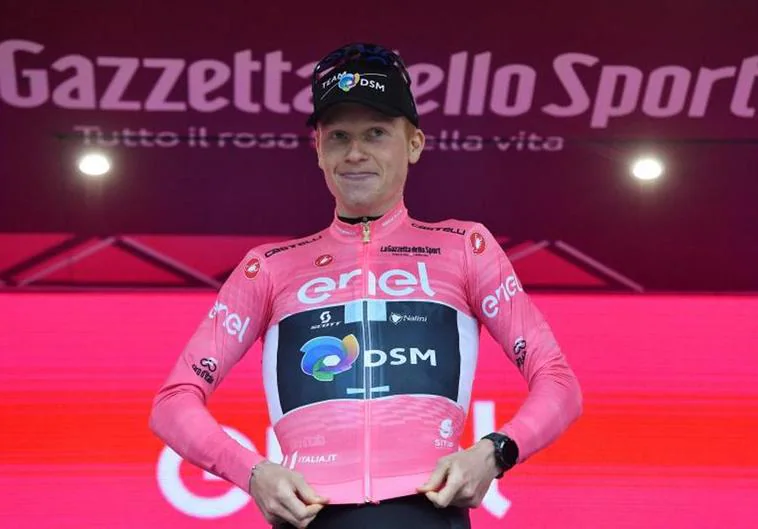 Andreas Leknessund, nueva maglia rosa del Giro.