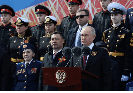 Putin, durante el desfile del Día de la Victoria.