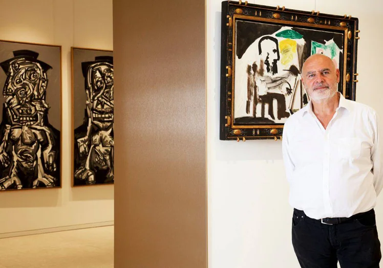 Gilles Dyan en una de las salas de su nueva galería española