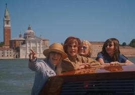 Diane Keaton, Jane Fonda, Candice Bergen y Mary Steenburgen, en un fotograma de la película.