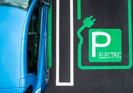 Aparcamiento reservado para coches eléctricos