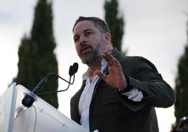 El presidente de Vox, Santiago Abascal