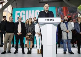 Arnaldo Otegi, en un acto de EH Bildu