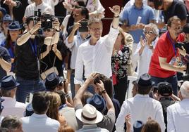 Feijóo este domingo en la plaza de Toros de Valencia.