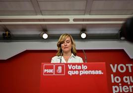 La portavoz del PSOE, Pilar Alegría.