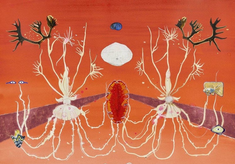 'Abrazo simbionte' (2022). Obra de Regina de Miguel.