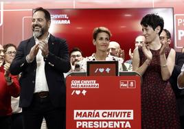 La presidenta de Navarra en funciones, María Chivite.