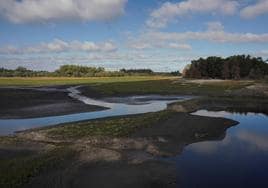 El embalse de Canelón, en el sur de Uruguay en medio de una histórica sequía