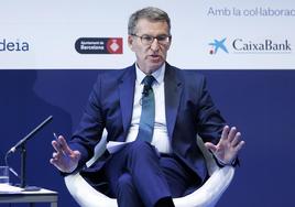 Feijóo, este miércoles, en Barcelona en el Cercle d´Economia.