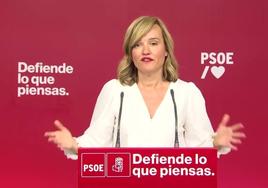 La portavoz del PSOE y ministra de Educación Pilar Alegría