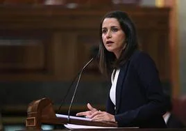 Inés Arrimadas, en el Congreso.