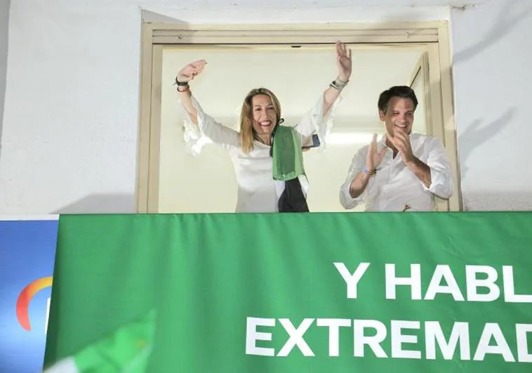 La candidata del PP a la Presidencia de la Junta de Extremadura, María Guardiola
