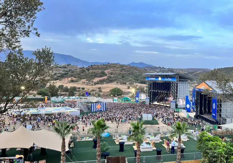 Vista panorámica del festival internacional Cala Mijas.