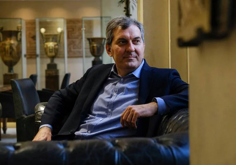 Mario Calabresi, exdirector de La Stampa y La Repubblica, en un hotel de Madrid tras realizarse la entrevista