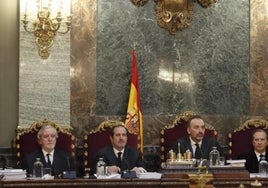 Algunos de los magistrados de la Sala Segunda del Tribunal Supremo.