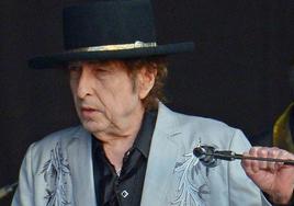Bob Dylan. en uno de sus últimos conciertos.