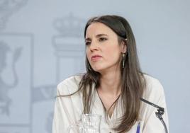 La ministra de Igualdad Irene Montero.