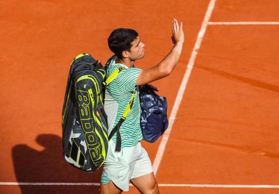 Carlos Alcaraz, tras su KO en semifinales de Roland Garros.